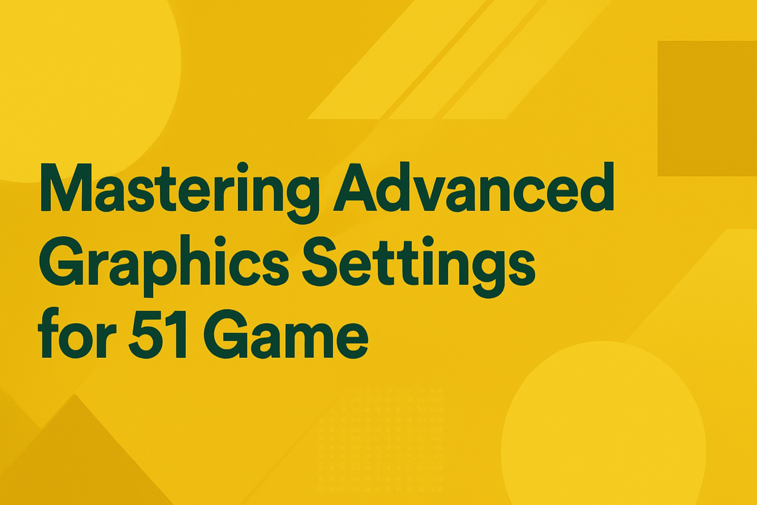 Informative visual representation of system requirements for 51 Game.