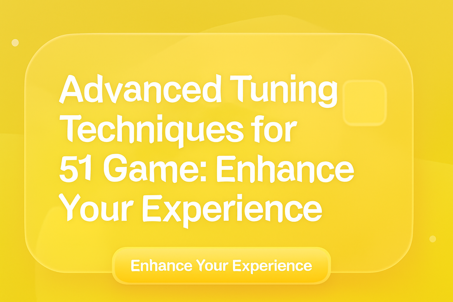 Informative visual representation of system requirements for 51 Game.