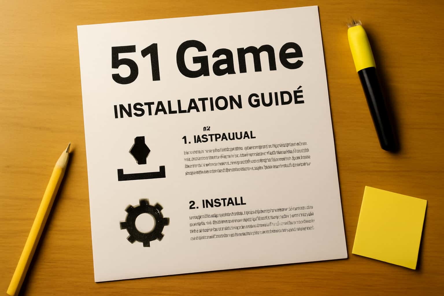 A visually appealing scene showcasing the Installation Guide for 51 Game.