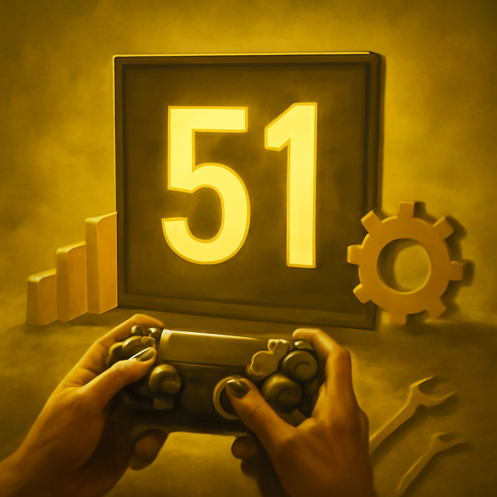 A badge icon representing the safety analysis of the 51 Game APK on Android.