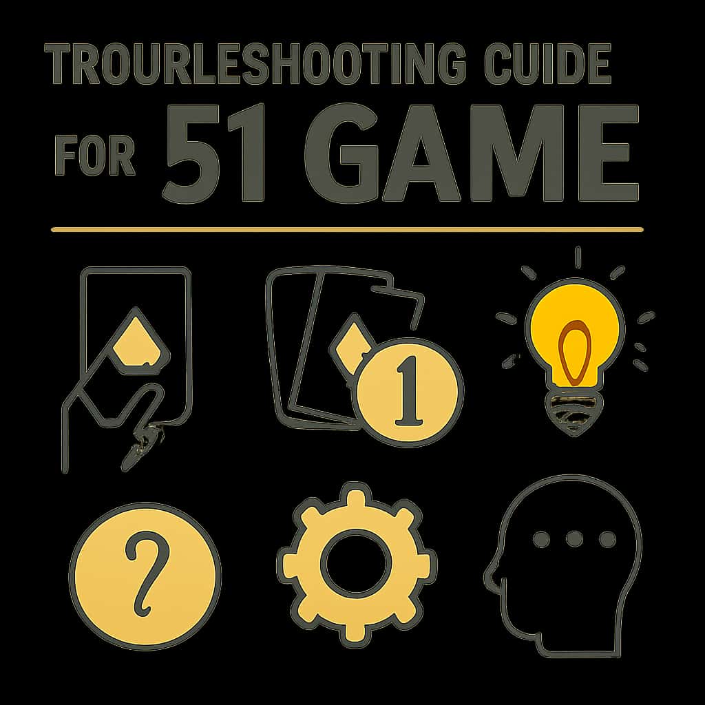 Diagram illustrating key troubleshooting processes for 51 Game.
