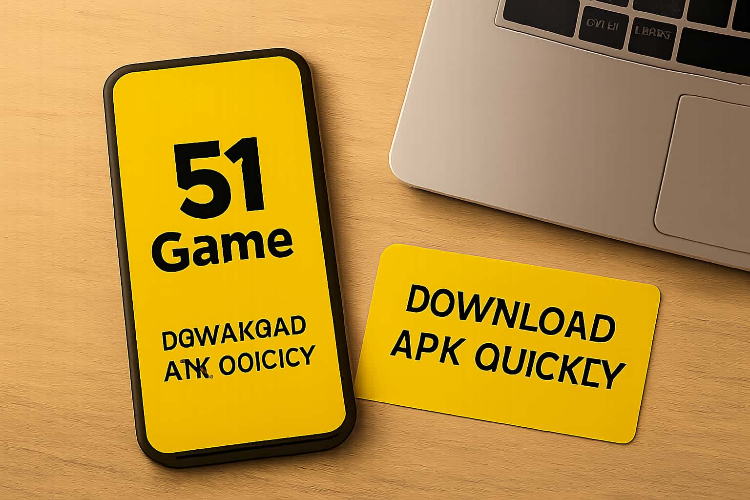Informational scene about downloading 51 Game APK.