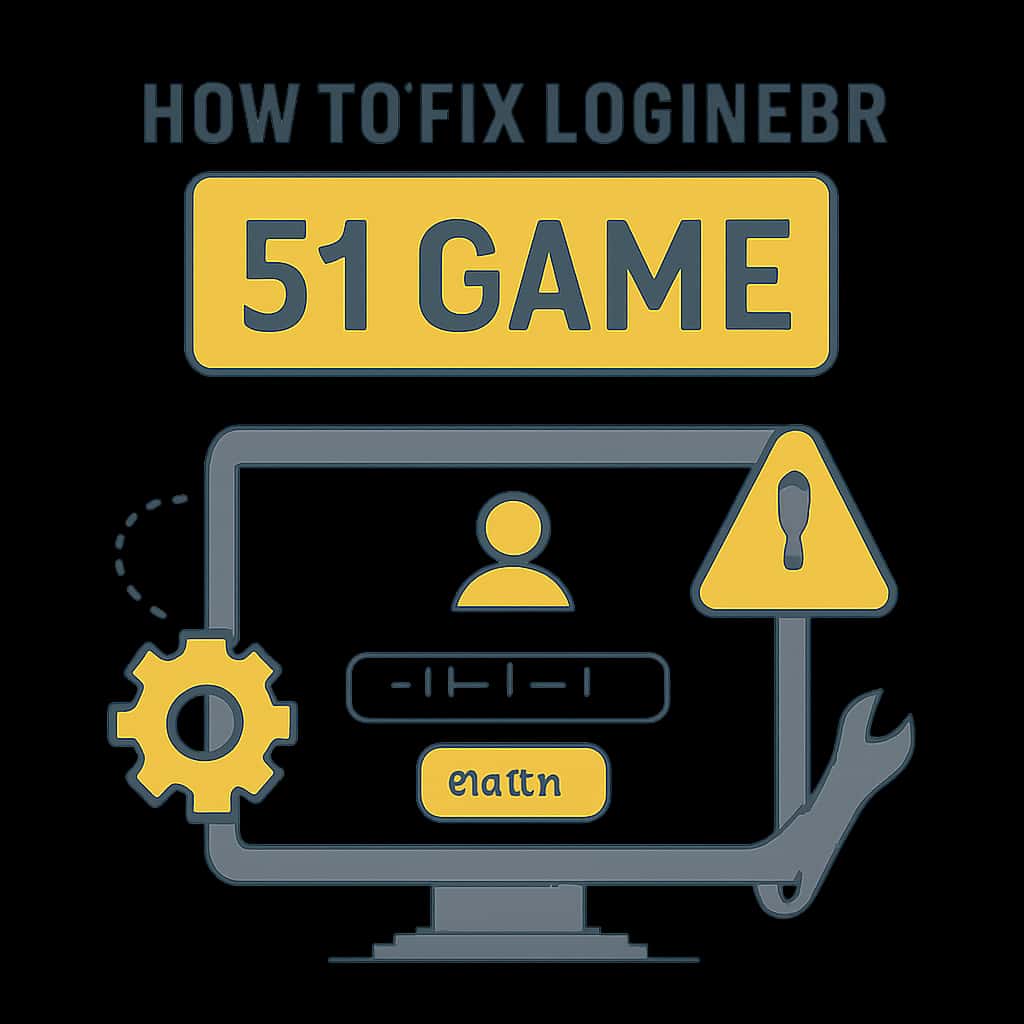 Diagram illustrating common login issues for 51 Game.