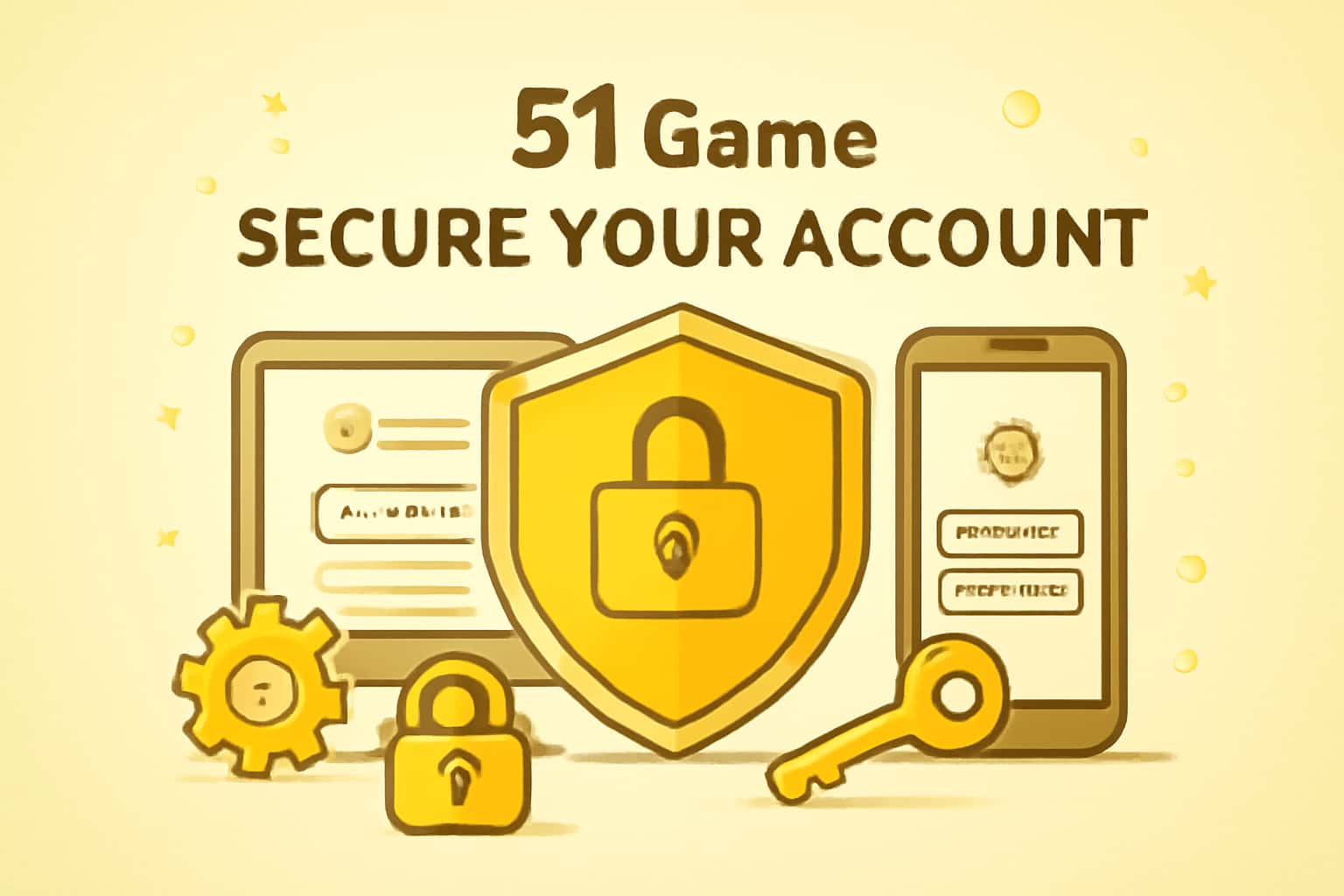 55 Game account security guide scene.