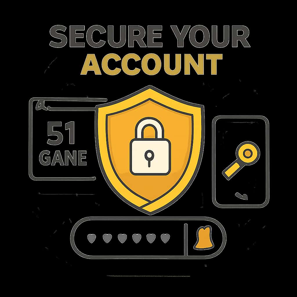 Diagram illustrating account security steps.